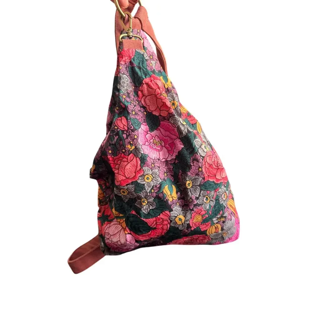 Black Butterfly Floral Bohemian‎ Backpack Purse